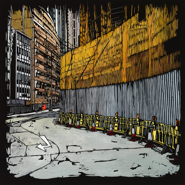 付斌版画探索“过程”：从都市边界线到内心图景